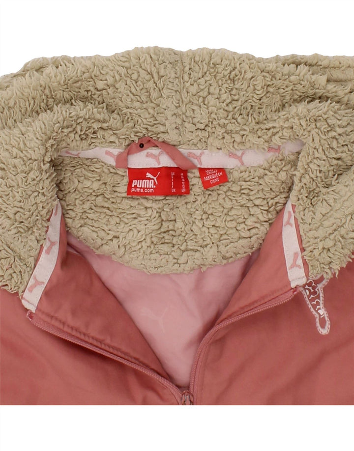 PUMA Baby Girls Hooded Windbreaker Jacket 6-9 Months Pink Vintage Puma and Second-Hand Puma from Messina Hembry 