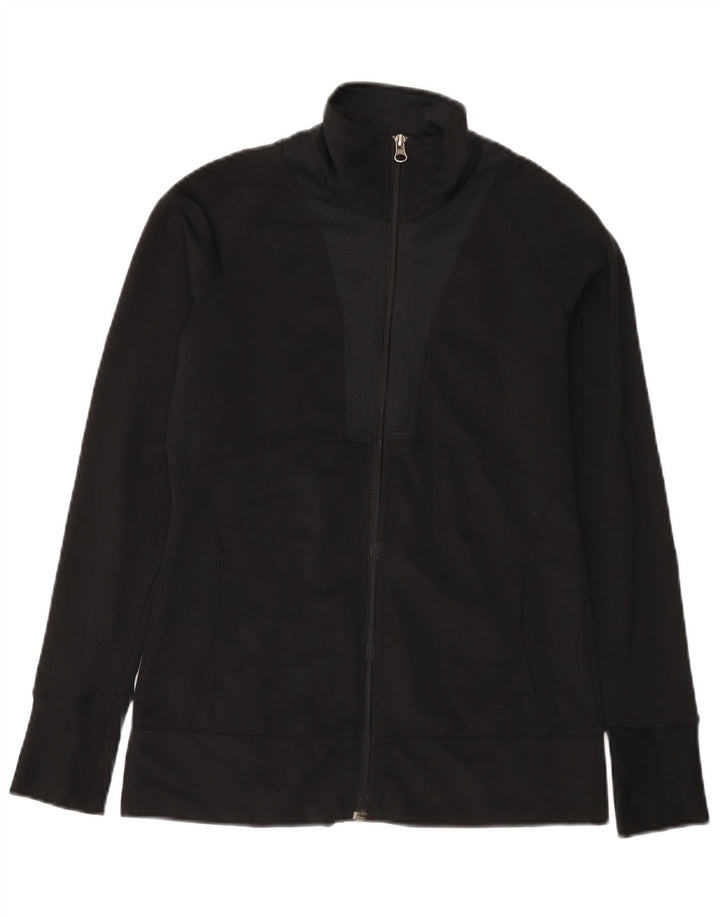 New Balance Womens Tracksuit Top Jacket Reino Unido 10 Pequeno Preto