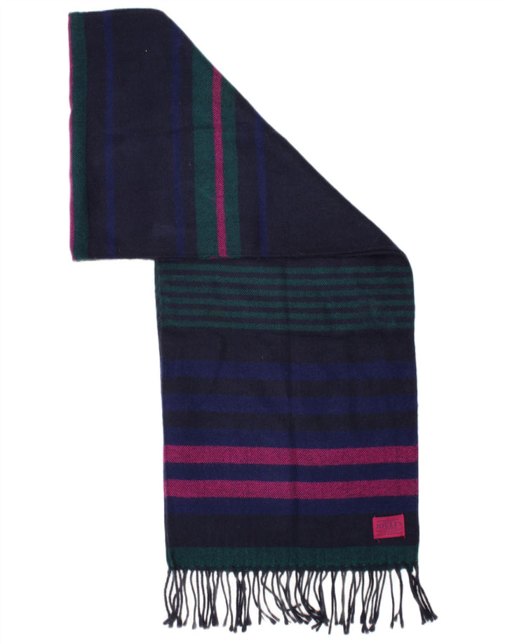 Cachecol feminino JOULES retangular tamanho único listrado azul marinho clássico