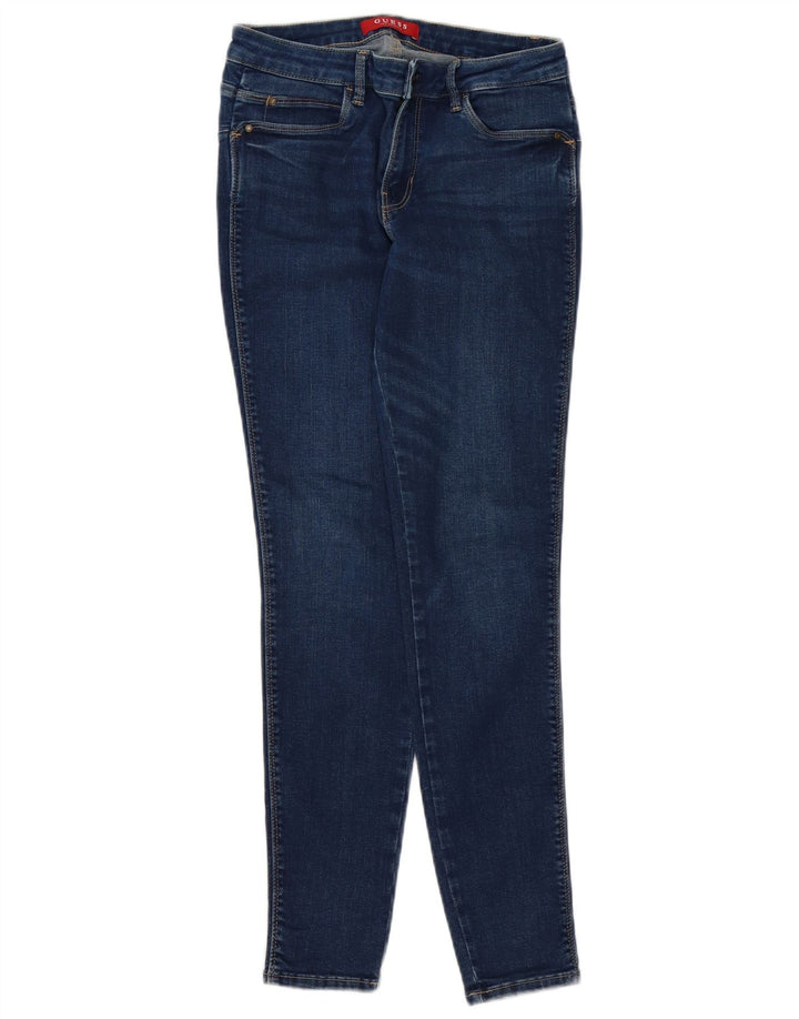 Calça jeans skinny feminina GUESS W29 L28 azul marinho algodão
