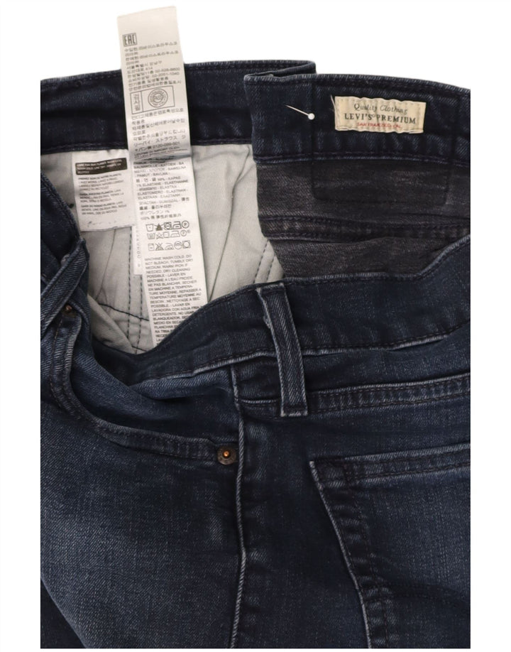 LEVI'S Mens Slim Jeans W30 L30 Azul Marinho Algodão