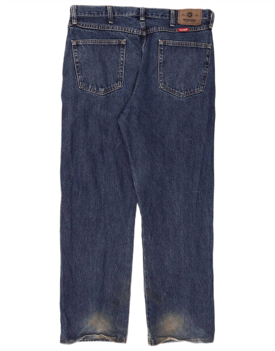 Carrera Mens Regular Fit Straight Jeans W36 L29 Azul Algodão