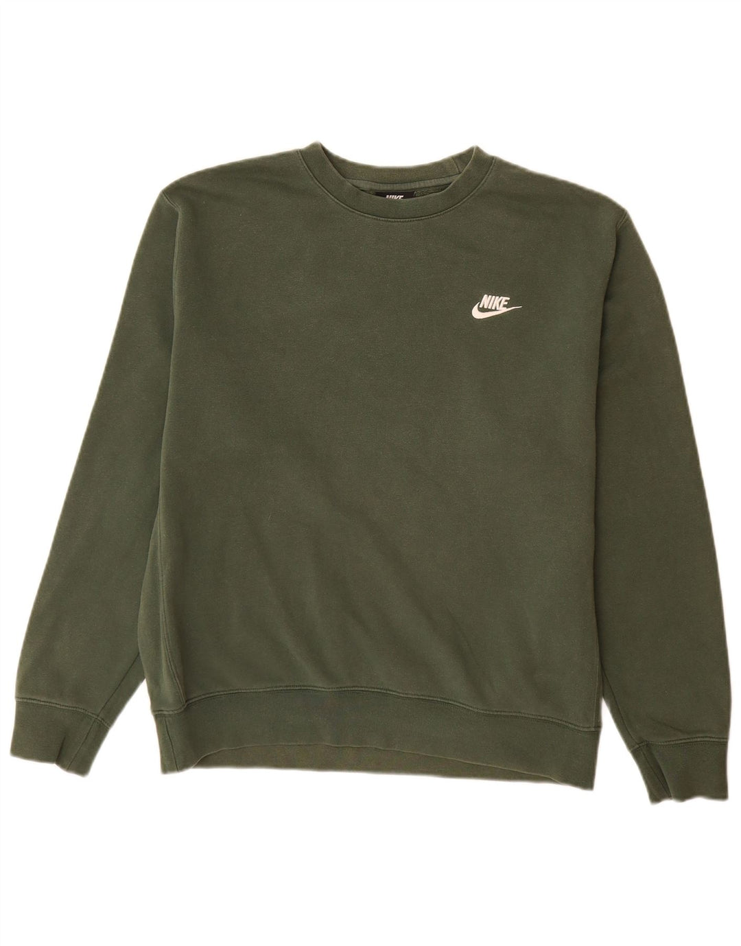 Nike Mens Moletom Jumper Médio Algodão Verde