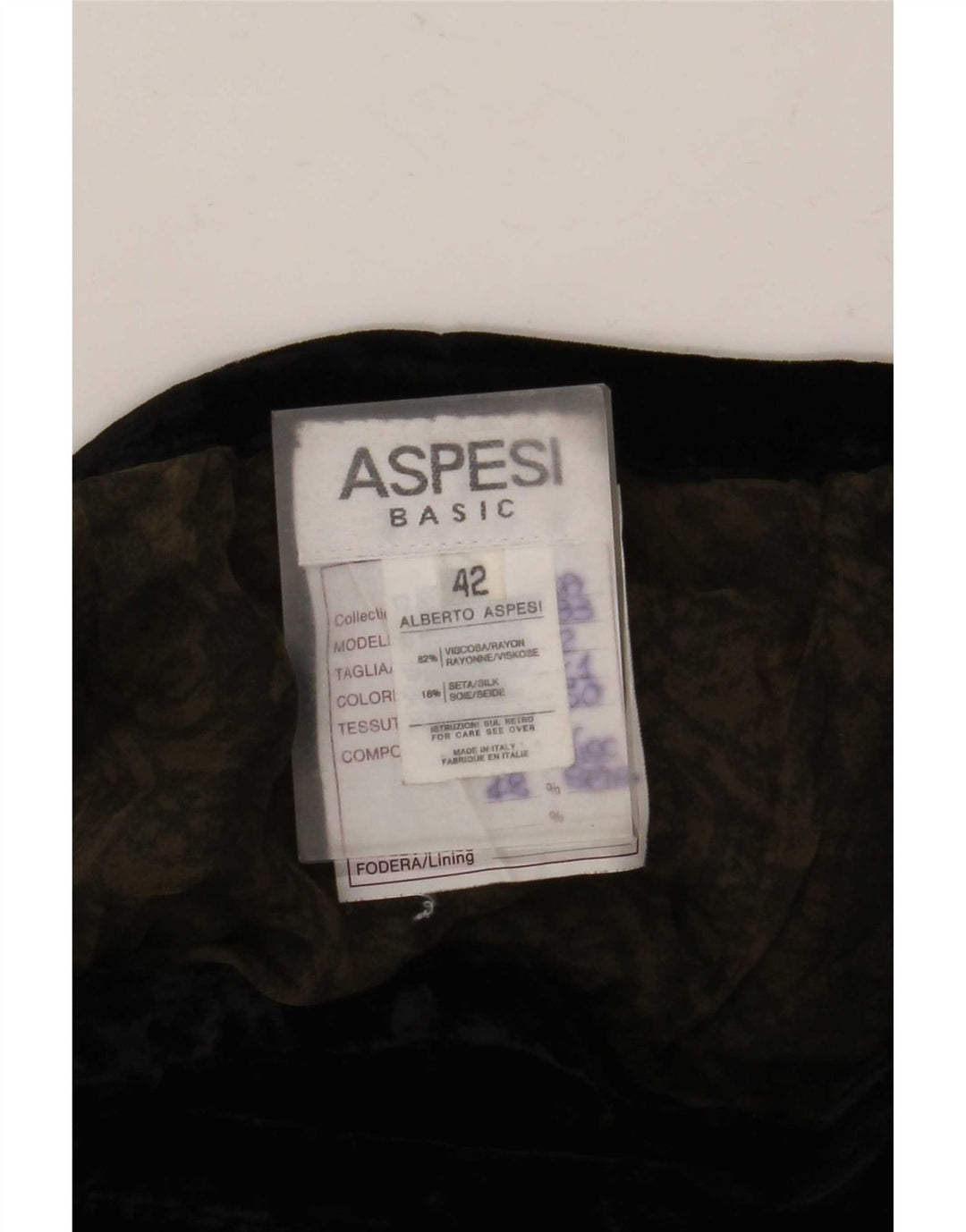 Saia feminina Aspesi Maxi Wrap IT 42 Médio W26 Viscose Paisley Preta