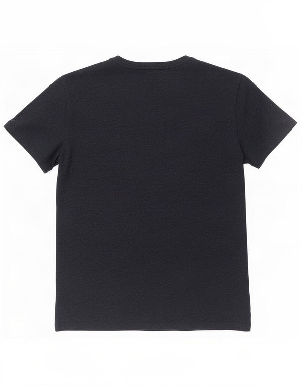 Polo Ralph Lauren Camiseta feminina Top UK 10 Pequeno algodão manchado azul marinho