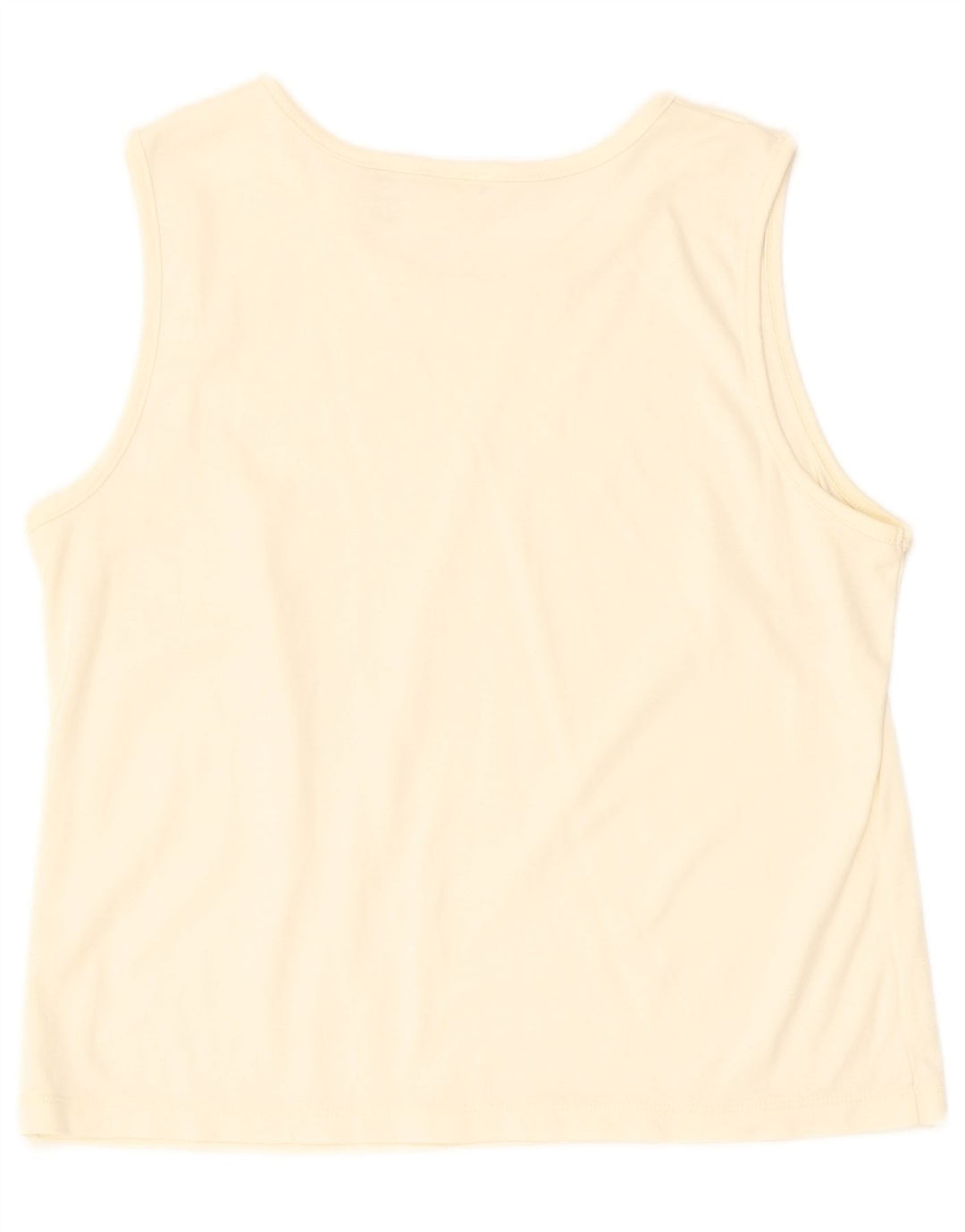 L.L.BEAN Colete feminino cropped UK 14 médio algodão branco