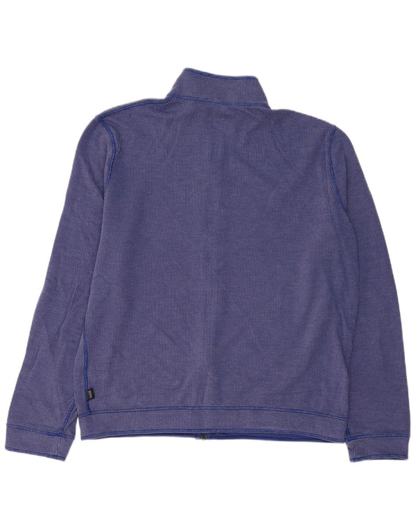 Hugo Boss Mens Treino Top Jaqueta XL Algodão Azul