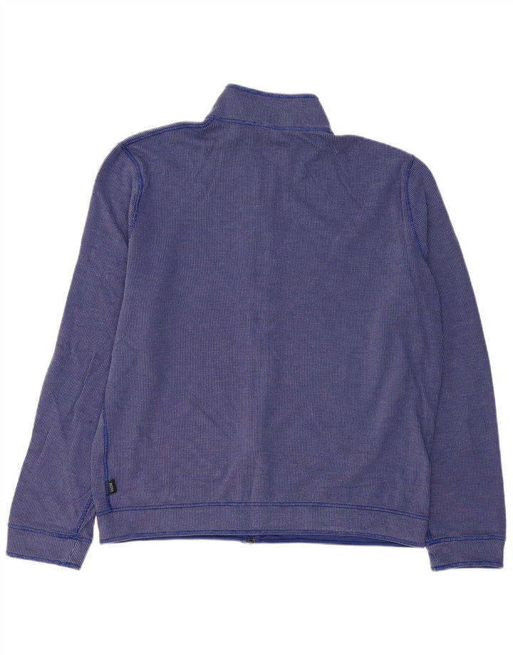 Hugo Boss Mens Treino Top Jaqueta XL Algodão Azul