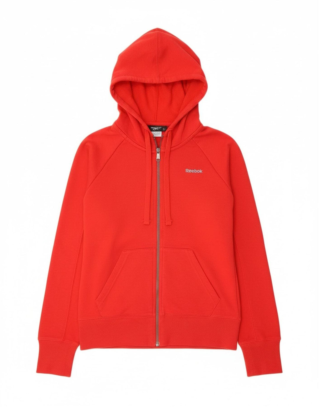 Suéter Reebok feminino com capuz e zíper UK 10 pequeno vermelho