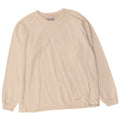 Champion feminino gráfico oversized moletom jumper UK 10 pequeno off white