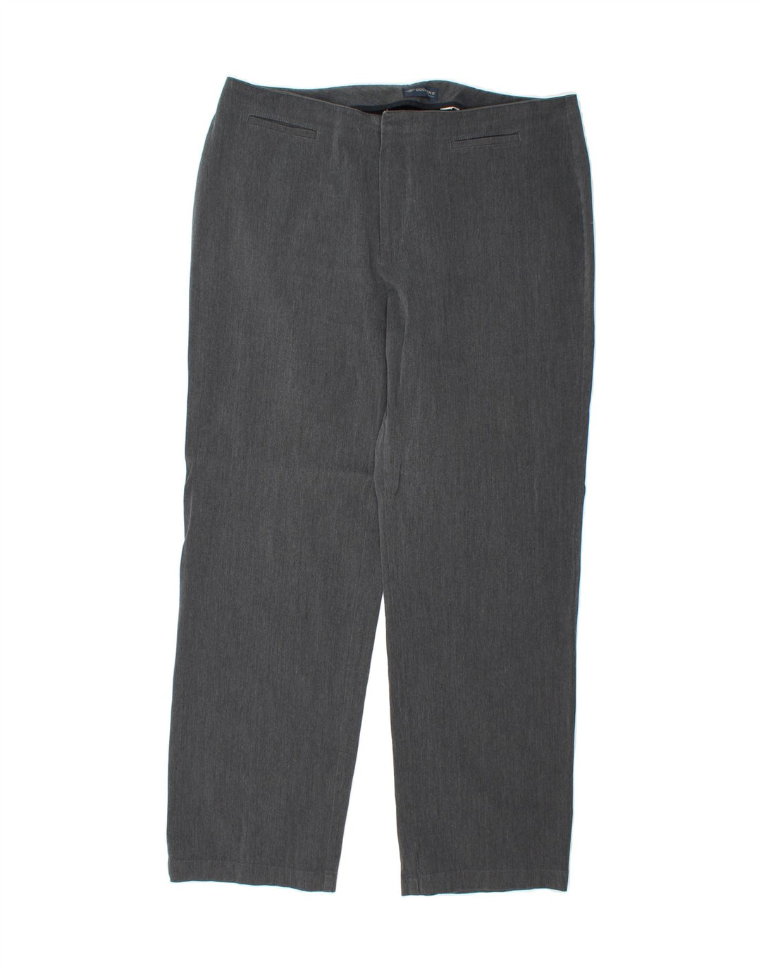 DOCKERS Womens Stretch Straight Casual Trousers Large W34 L30 Grey Cotton Vintage Dockers and Second-Hand Dockers from Messina Hembry 