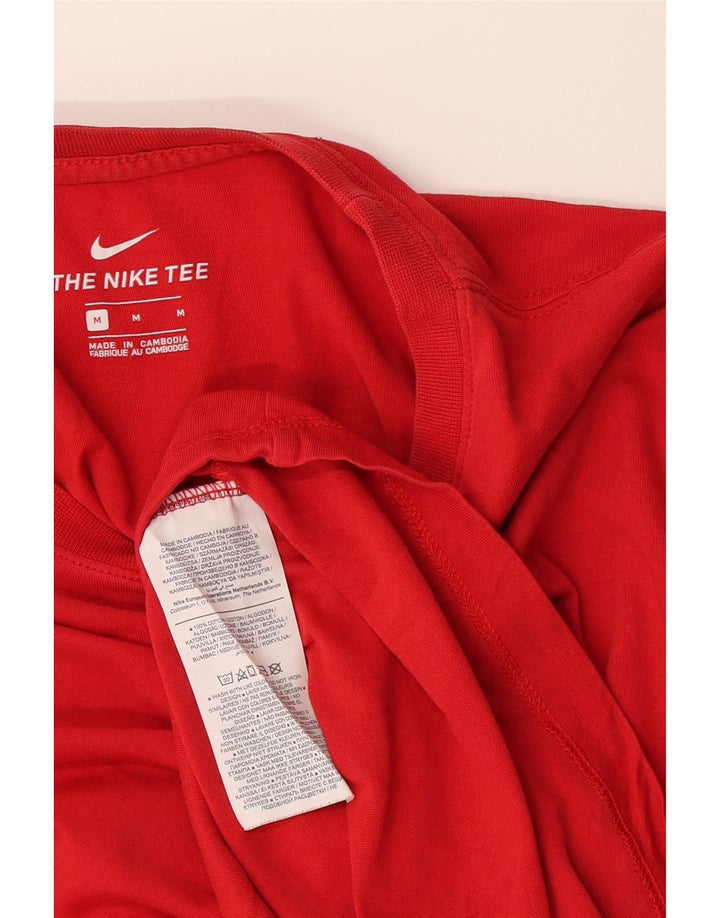 Camiseta masculina Nike Top médio algodão vermelho