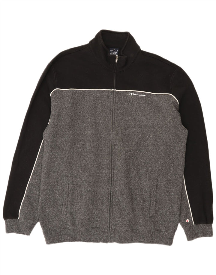 Jaqueta masculina Champion 3XL cinza colorblock algodão