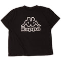 Camiseta gráfica masculina Kappa Top 4XL algodão preto