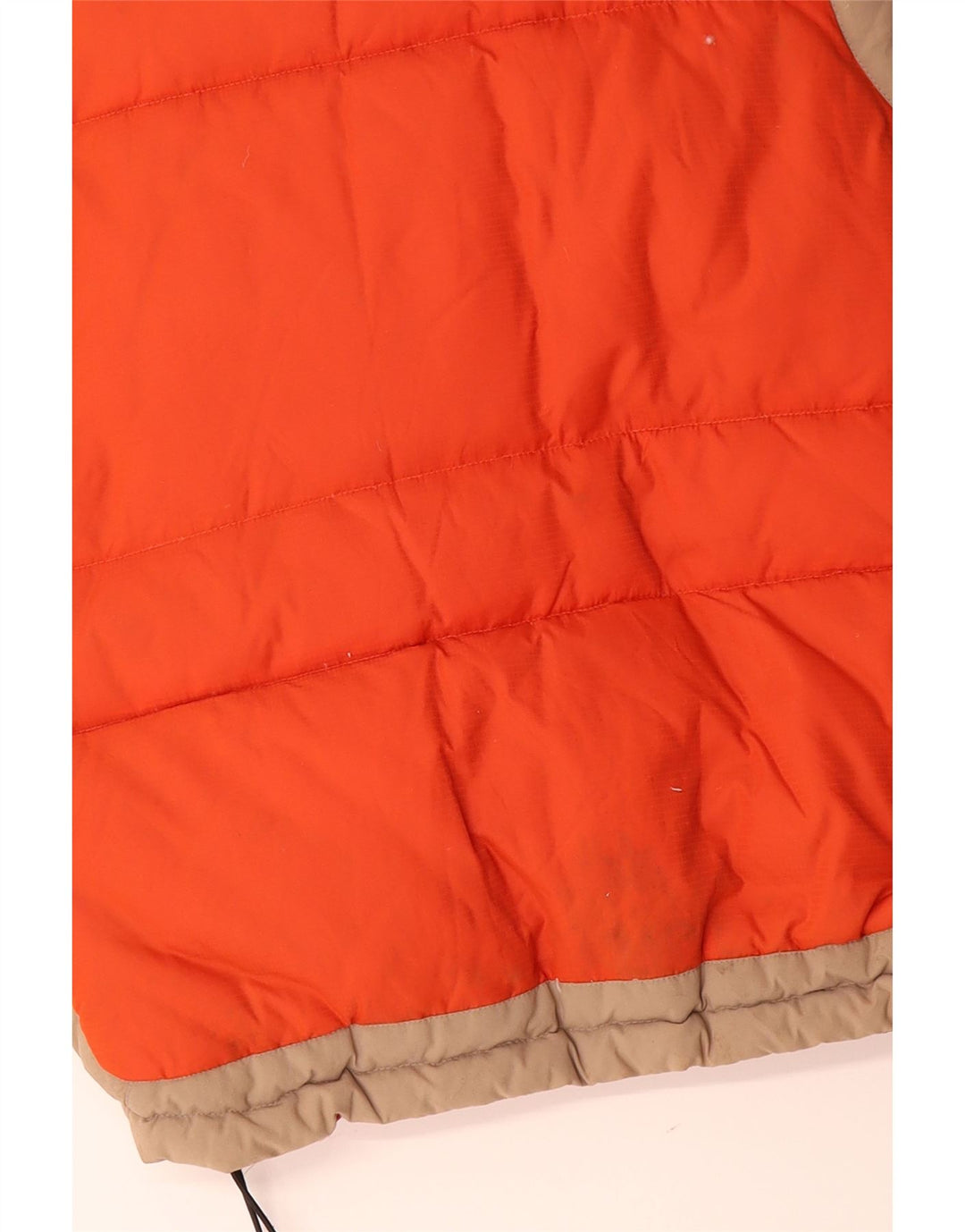 HELLY HANSEN Colete masculino acolchoado UK 38 médio laranja colorblock nylon