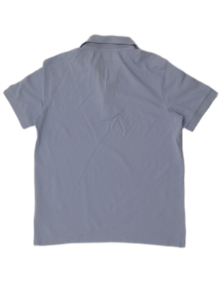 Camisa polo masculina Kappa grande algodão azul