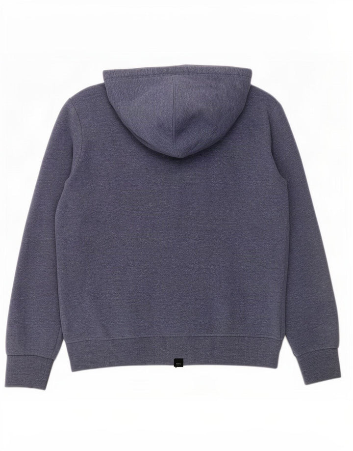 Suéter masculino Superdry com capuz e zíper 3XL algodão azul