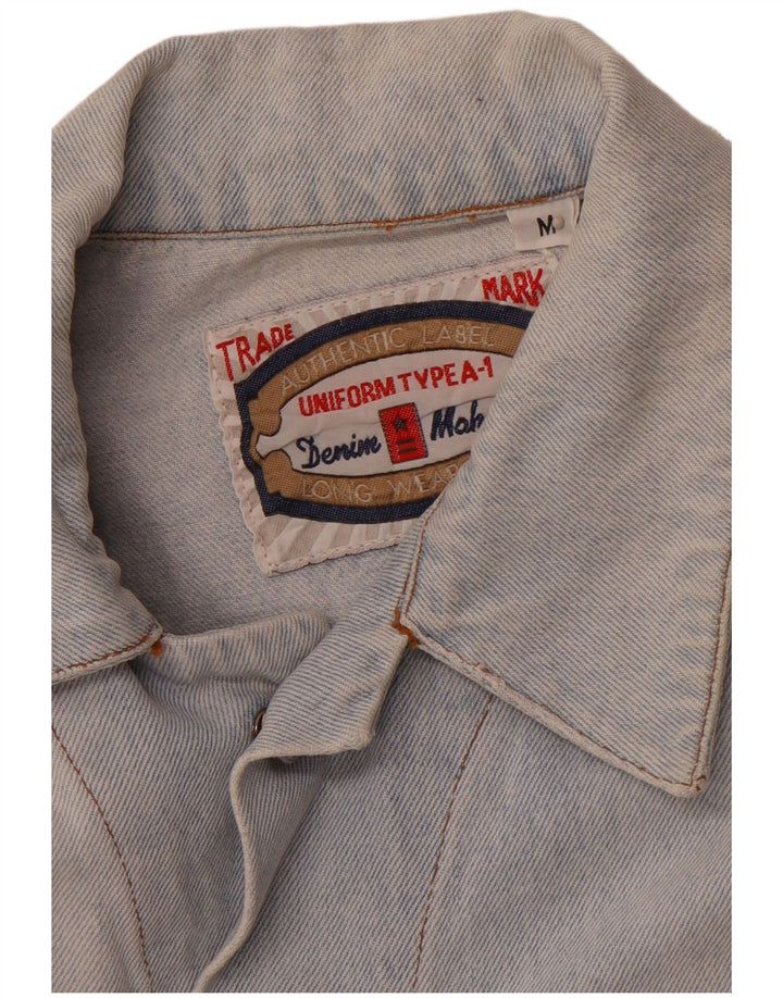 Jaqueta jeans masculina UNIFORM UK 38 azul médio
