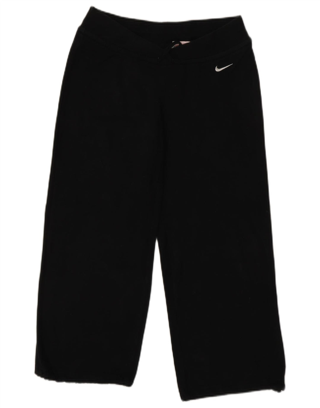 Calça de treino capri feminina NIKE Reino Unido 8/10 pequena preta de algodão