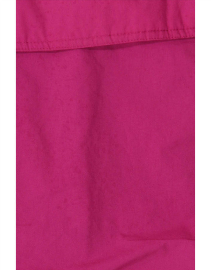 Jaqueta de chuva feminina Eddie Bauer de ajuste solto Reino Unido 14 nylon rosa médio