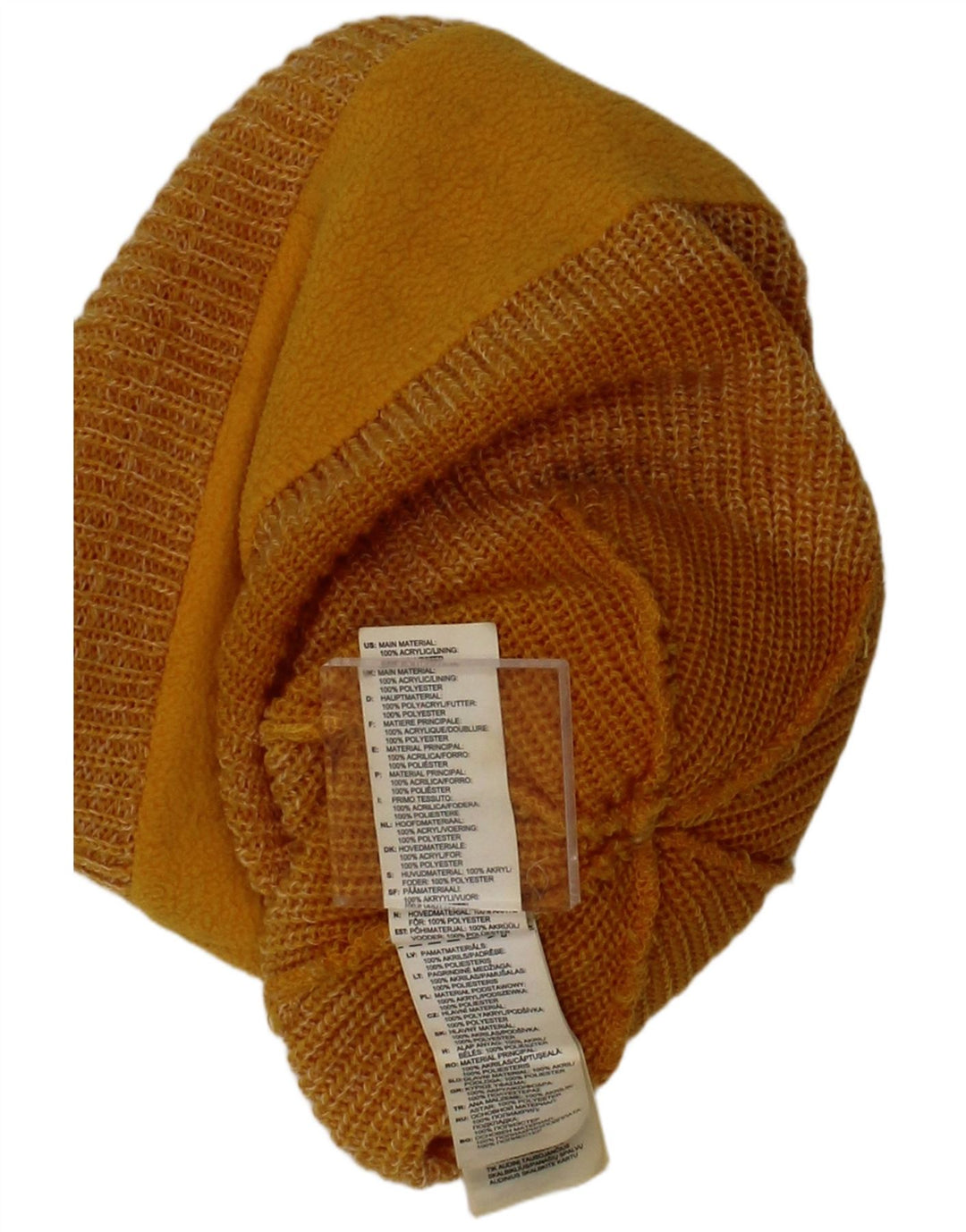 Chapéu Bobble Adidas feminino tricotado tamanho único acrílico listrado amarelo