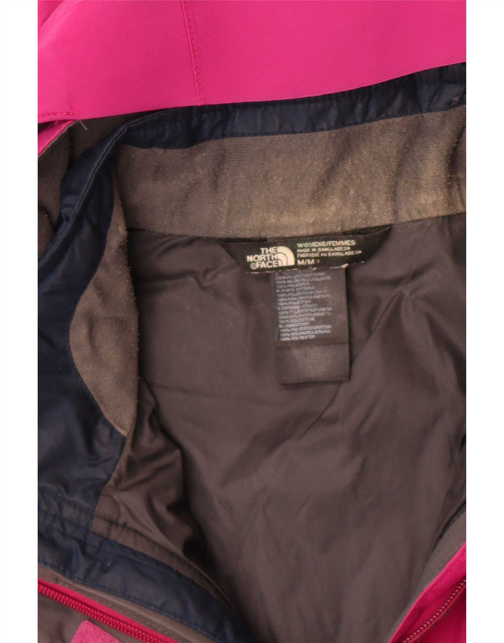 Jaqueta corta-vento feminina com capuz The North Face Reino Unido 14 poliéster rosa médio