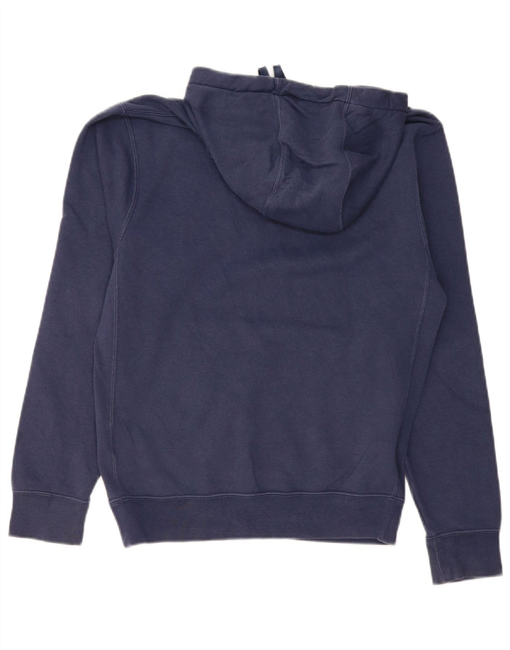 NIKE Mens Graphic Hoodie Jumper XS Azul Marinho Algodão