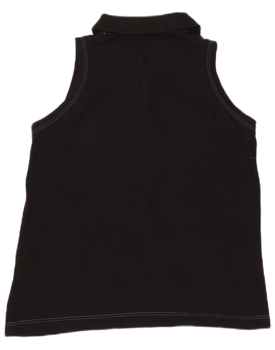 Camisa polo feminina sem mangas Sergio Tacchini Reino Unido 12 médio preto