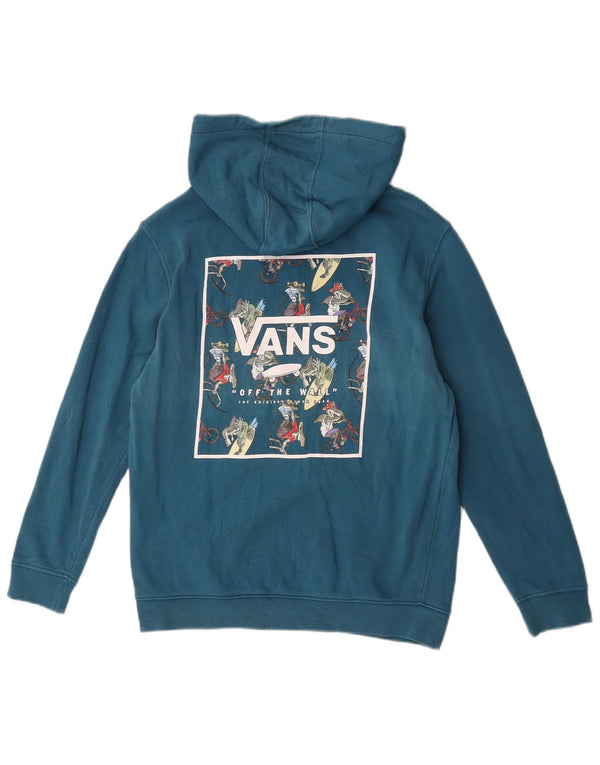 Vans feminino gráfico moletom com capuz UK 14 grande turquesa