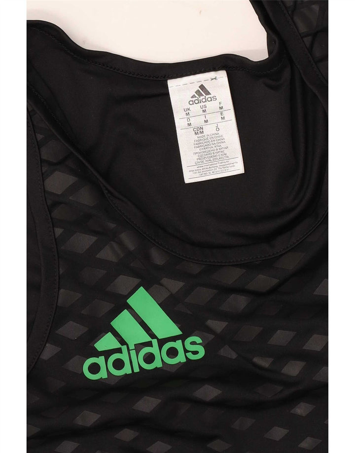 Adidas Mens Graphic Vest Top Médio Preto Argyle/Diamante Poliéster