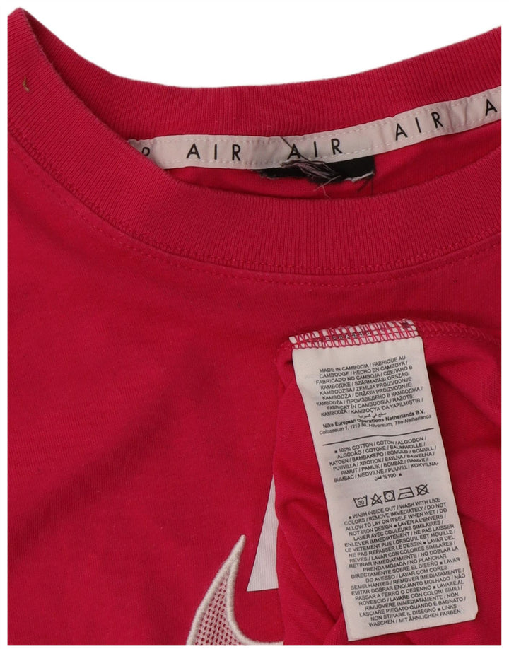 Camiseta gráfica masculina NIKE Top XL algodão rosa
