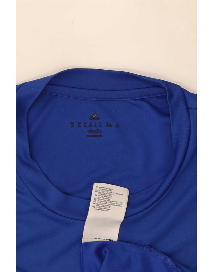 Camiseta Adidas Masculina Climalite Top XL Azul Poliéster