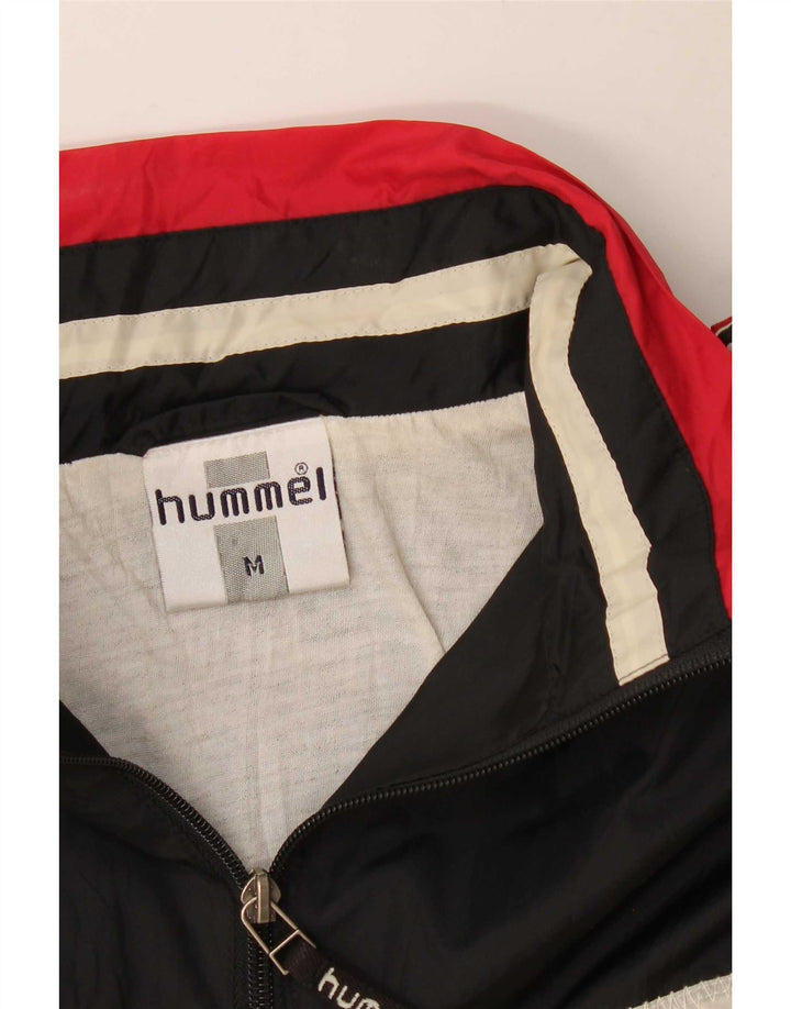 Hummel Mens Pulôver Treino Top Jaqueta Médio Preto Colorblock Esportes