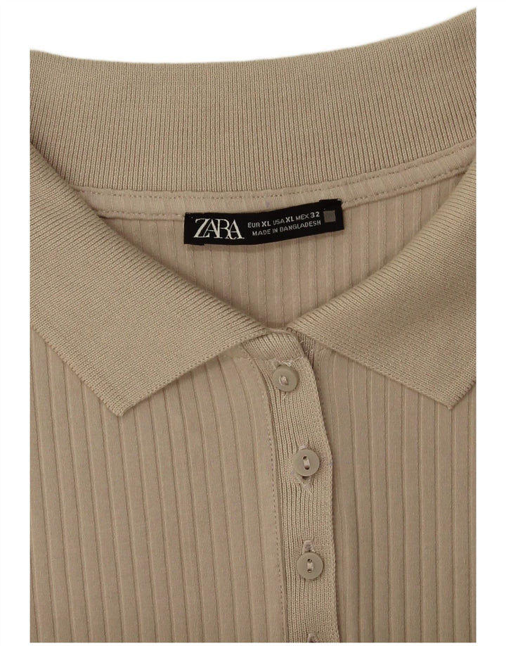 Macacão feminino Zara UK 18 XL bege