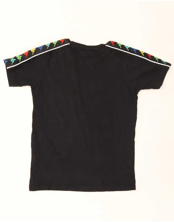 Camiseta Kappa Boys Graphic 11-12 Anos Algodão Preto