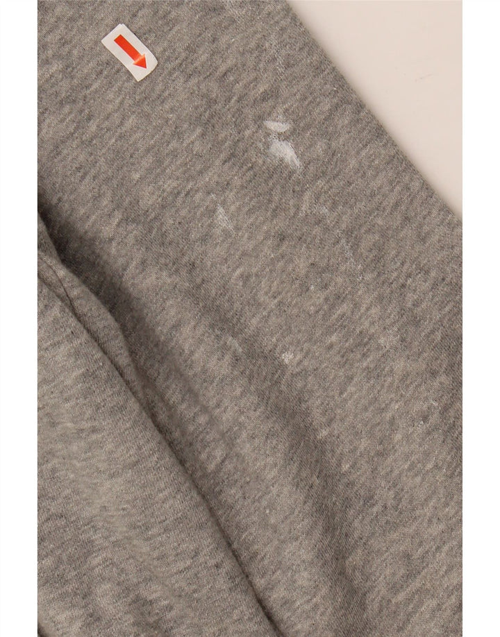 NIKE Mens Graphic Hoodie Jumper Médio Algodão Cinza