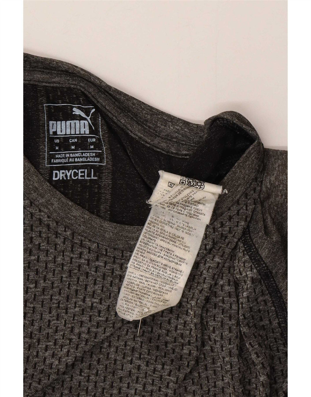 Puma Camiseta Masculina Top Cinza Médio Poliéster