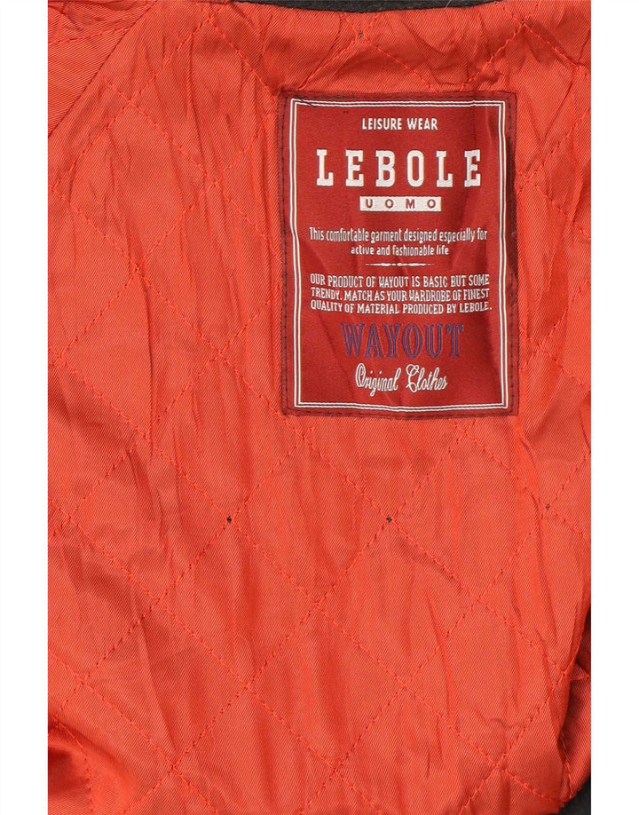 Sobretudo masculino Lebole UK 40 grande lã cinza