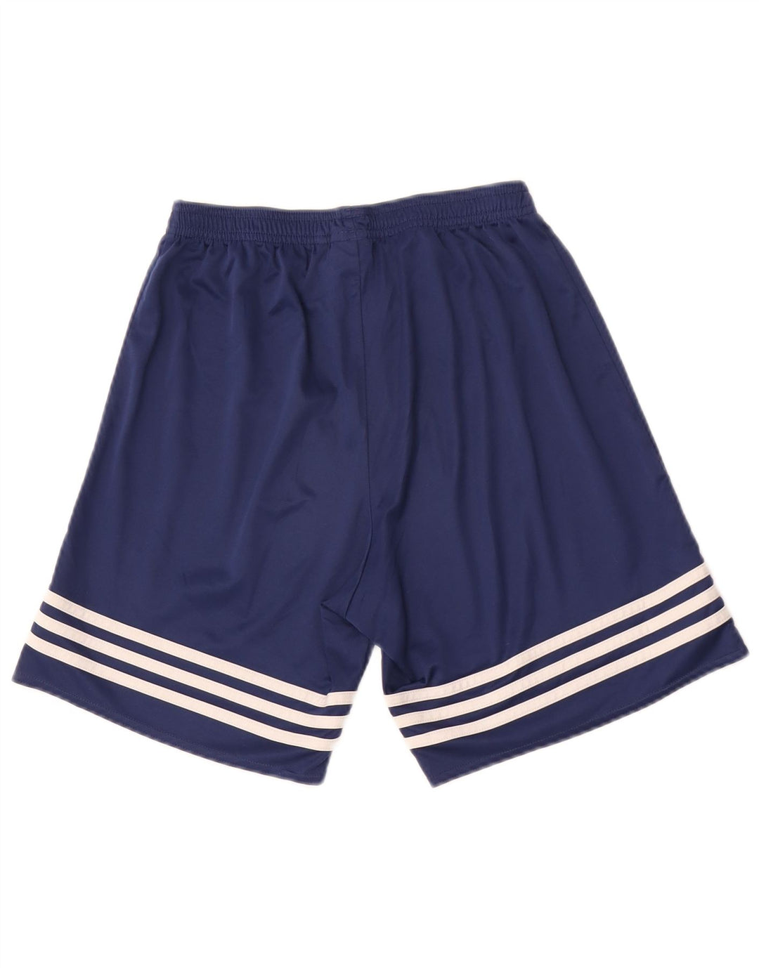 Shorts esportivos masculinos Adidas pequenos poliéster azul marinho