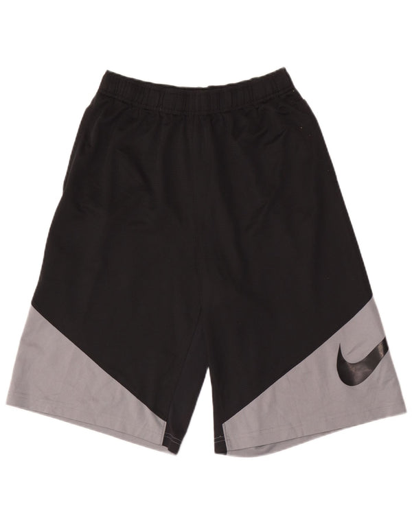 Shorts esportivos gráficos Nike Boys Dri Fit 13-14 anos XL preto colorblock