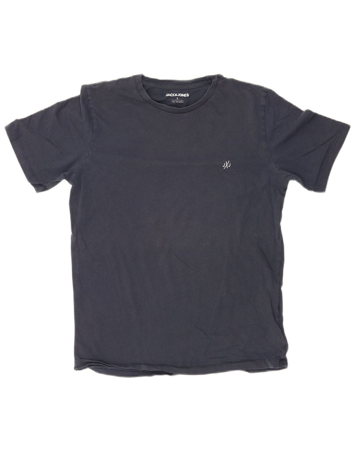 Camiseta masculina Jack & Jones top pequeno algodão azul marinho