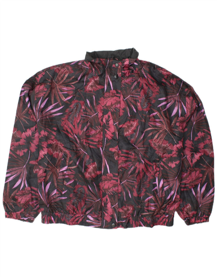 Jaqueta bomber feminina grande R&R Reino Unido 14/16 grande floral multicolorida