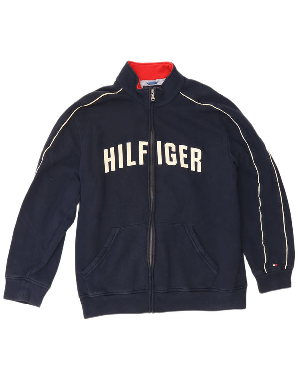 Jaqueta masculina Tommy Hilfiger com agasalho gráfico XL azul marinho algodão