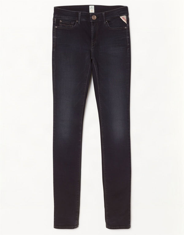 Replay Jeans Feminino Luz Skinny W29 L34 Azul Marinho Algodão