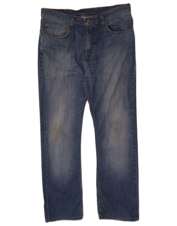 Jeans retos masculinos Levi's W34 L28 algodão azul