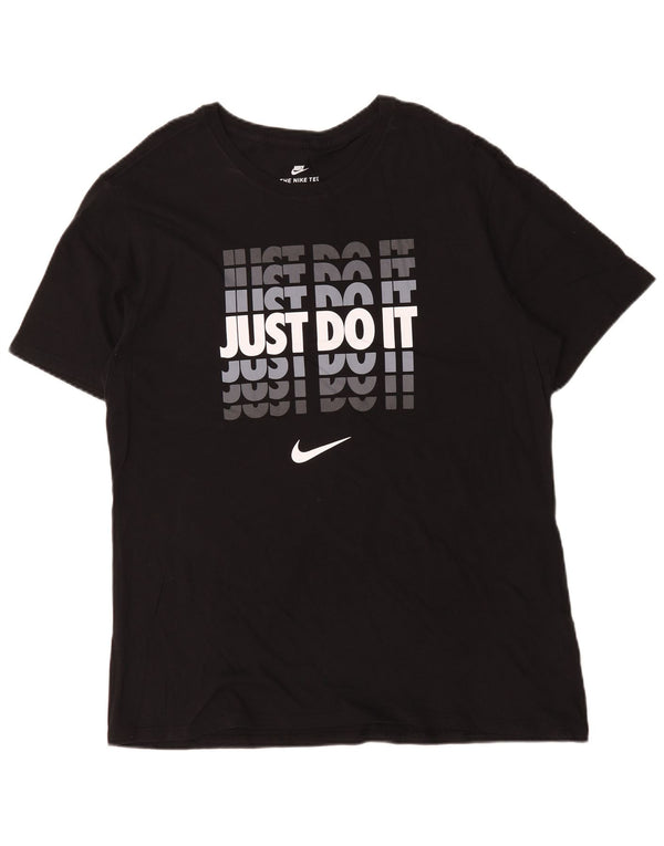 Camiseta Nike masculina gráfica Top XL algodão preto