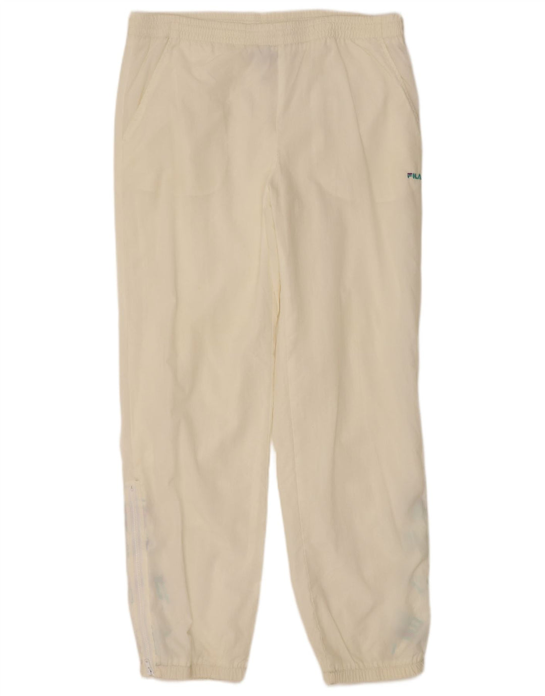 Calça de treino masculina FILA Joggers IT 48 Médio Off White Poliamida