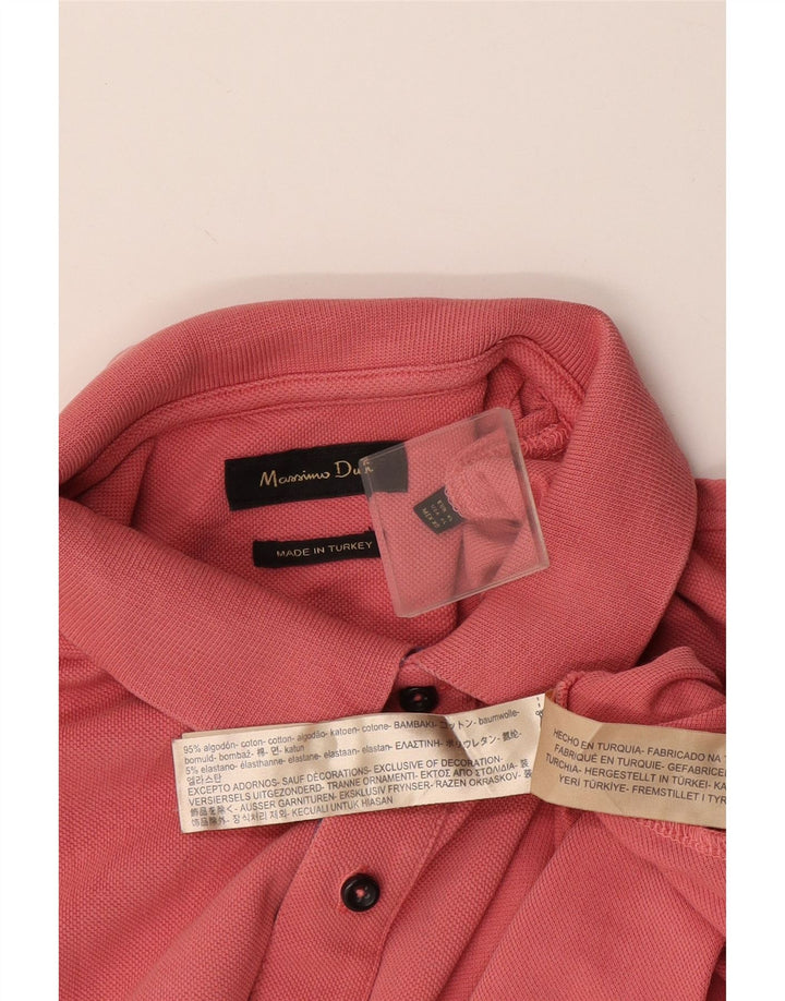 Camisa polo masculina Massimo Dutti XL algodão rosa