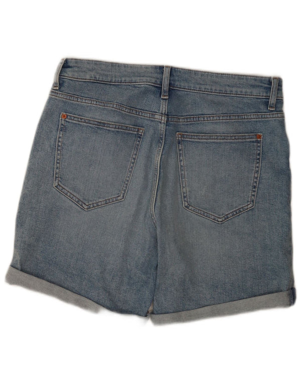 Shorts jeans feminino Marks & Spencer Boyfriend UK 12 médio W30 algodão azul