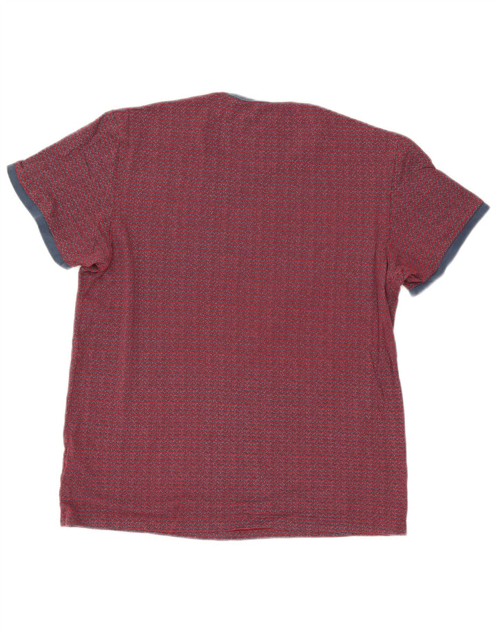 Camiseta masculina Penguin Top grande Chevron vermelho